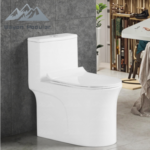 โถสุขภัณฑ์แบบชิ้นเดียว ไวออน โมเดิร์น ไวท์ ระบบไซฟอน รุ่น 1280C เซรามิก ได้รับการรับรองมาตรฐาน CE CUPC SASO รุ่น WW-ZBQ - Product Image 5