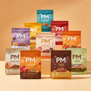 Sacs en papier kraft écologiques personnalisés pour épices, noix, aliments pour animaux de compagnie, sachets biodégradables à fond plat, emballage alimentaire en gros - Product Image 4