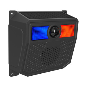 Solar Powered Truck Blind <b>Spot</b> Warning Light With Voice Alert IP65 Wall Mount <b>LED</b> Flashing Safety Device For Highways - Product Image 1