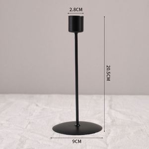 Nordic Single Head Simple Iron Art Candle Holders Christmas Table Ornaments Romantic Wedding Decoration Metal Candlestick - Product Image 3