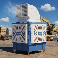 Climatiseur portable durable à volume d'air de 18000 m³/h, sortie d'air unilatérale, coque en PP résistante aux acides et au soleil