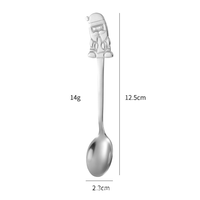 OEM Traitement de tôle personnalisé Nouveau pendentif Collier de cuillère de Noël créatif Pendentif de dessin animé en acier inoxydable