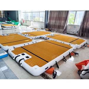 Plateforme flottante modulaire gonflable pour lac, île flottante, ponton, radeau avec surface antidérapante pour piscine, plage, lac, rivière - Product Image 2