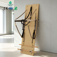 Plateforme Murale de Pilates en Érable pour Vente en Gros, Station d'Exercice Multi-Niveaux avec Résistance Réglable, Équipement de Gymnastique Professionnel