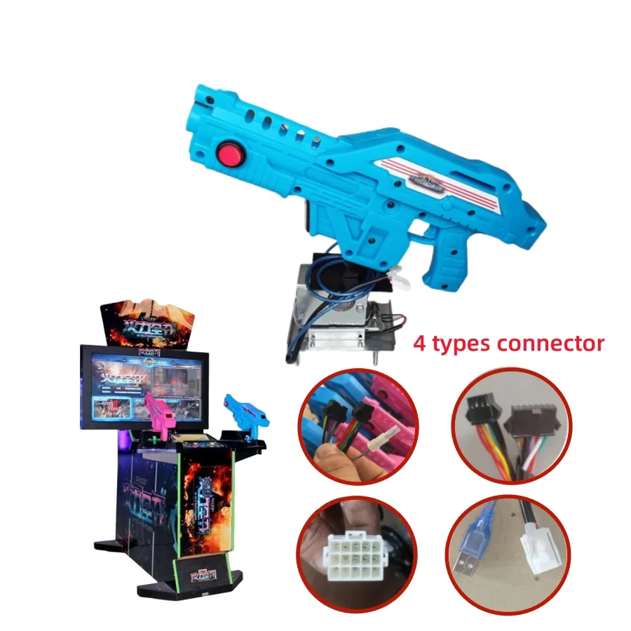 Videogames Muntbediende Stadsspelconsole Ultra Vuurkracht Arcade Machine Compleet Schietgeweer Plastic Pistool