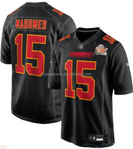 Nuove Maglie Stagione 2025/26 della Squadra di Football Americano Kansas City Chiefs # 15 Mahomes # Maglie Sportive da Uomo 87 Kelce all'Ingrosso - Product Image 3