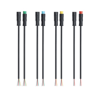 Kabel Konektor Mini-USB 12V Tahan Air PVC Berinsulasi M6 M8 untuk Mobil 2/3/4/6 Pin Steker Jantan Betina
