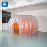 Tente gonflable transparente en PVC personnalisée, imperméable, dôme gonflable transparent, décoration publicitaire pour événements commerciaux en plein air