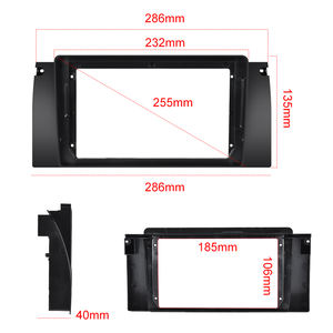 पोडोफो कार स्टीरियो रेडियो फैसिया पैनल 2 दिन 9 1999-2005 कार रेडियो फ्रेम - Product Image 5