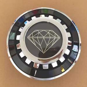 Capuchons de roue flottants de remplacement en ABS chromé noir XXL 183 mm pour ALFA ROMEO, Armani, AZAD, AUDI, <span class=keywords><strong>BBS</strong></span>, Bentley, Benz, BMW, Mini - Product Image 3