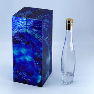 Caja de <span class=keywords><strong>Vino</strong></span> <span class=keywords><strong>Blanco</strong></span> Individual para el Día del Padre, Portátil, Biodegradable, de Cartón, <span class=keywords><strong>con</strong></span> Logotipo - Product Image 4