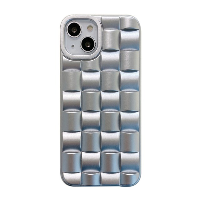 Magic Square Weaving Ins Phone Cover for iPhone 14 13 XS XR 13 14 15 Pro Max 16 Pro Max Soft Protective Case