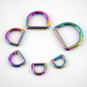 MeeTee-G7-3 de 10-32mm, hebilla en D colorida personalizada, anillo en forma de D de <span class=keywords><strong>Color</strong></span> colorido para bolsa, hebilla de bucle de aleación - Product Image 1