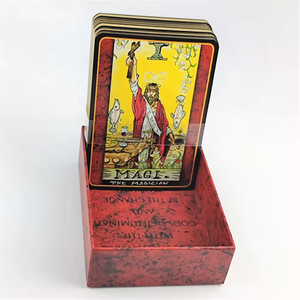 Baraja de Cartas <span class=keywords><strong>del</strong></span> Tarot con Impresión Personalizada OEM, Dorada y con Acabado en Oro, con 78 Cartas, Caja de Almacenamiento Destiny, Guía y Papel para Jugar - Product Image 2
