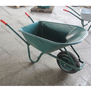Wiel Kruiwagen Wb5405 Dubbele Kruiwagen Grote Betonnen Kruiwagen 2 Wiel Metalen <span class=keywords><strong>Trolley</strong></span> - Product Image 4