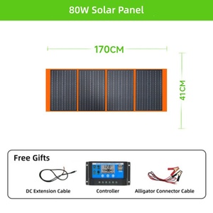 <span class=keywords><strong>Kit</strong></span> de panneaux solaires pliables 60W-500W, efficacité 21%, monocristallin noir portable, pour la recharge de téléphones, ordinateurs portables, banques d'alimentation, <span class=keywords><strong>camping</strong></span>, <span class=keywords><strong>camping</strong></span>-<span class=keywords><strong>car</strong></span>, marine - Product Image 3