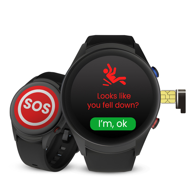 Fiess 4G GPS Smart Watch VL08S SOS Smartwatch with SIM Card Health Care Wifi Elderly Bracelet for Disabled People
