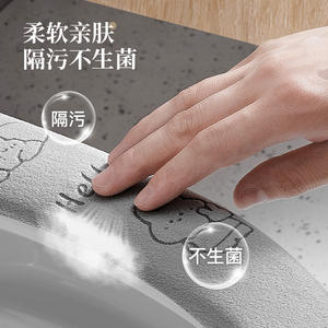 Couvre-siège de toilette Wenzhou 502-005-A, imperméable, réutilisable, pour toutes les saisons, tapis domestique à adhérence statique, facile à utiliser - Product Image 5