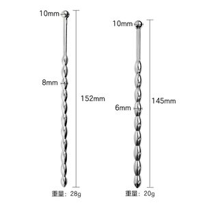 <span class=keywords><strong>6</strong></span>/8 ミリメートルステンレス鋼ペニスプラグ電気ショック尿道刺激装置尿道サウンディングビーズペニスマッサージ杖大人のおもちゃ男性用 - Product Image 1