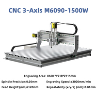 Jomesun 6090 Máquina de corte CNC de grabado de metal Fresadora de 3/4 ejes CNC Router 6040 con 1500W 2200W Husillo Mach3/GRBL Software