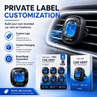 Diffuseur de parfum pour voiture avec logo personnalisé, clip de ventilation, aromathérapie longue durée, diffuseur en plastique, désodorisant d'air intérieur de véhicule, parfum naturel