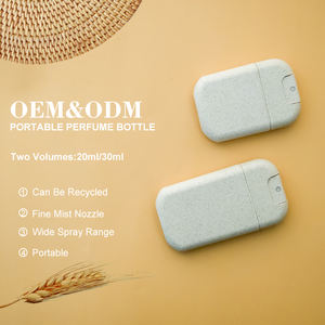 휴대용 20-30ml 재사용 가능 스프레이 용기 (펌프 포함), 여행용 경량 밀짚 화장품 및 향수 포장 - Product Image 3