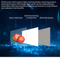 Écrans OLED transparents de 30/55 pouces, écran tactile, écran OLED transparent sur pied pour vitrine, pour magasin, centre commercial