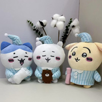 Seri Piyama Gaya Jepang Boneka Usagi Chiikawa Hachiware Gantungan Kunci Tas Lucu Kawaii Plush
