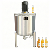 Cuve de mélange industrielle avec agitateur pour jus, boissons gazeuses et mélange de saveurs