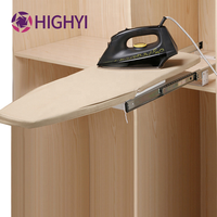 HIGHYI armoire cachée planche à repasser push pull out planche à repasser meubles vêtements planche à repasser avec échelle