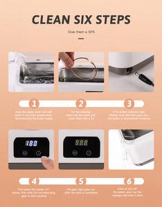 <span class=keywords><strong>Machine</strong></span> de nettoyage de bijoux de nettoyeur <span class=keywords><strong>à</strong></span> ultrasons de fournisseur OEM avec réservoir en acier inoxydable de 750ml pour <span class=keywords><strong>les</strong></span> bijoux de lunettes de retenue - Product Image 6