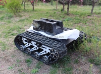 Châssis de robot à chenilles télécommandé, charge maximale 100 kg, chenilles en caoutchouc, 48 V, 0-6,5 km/h, capacité de montée 30 %, 2x1000 W