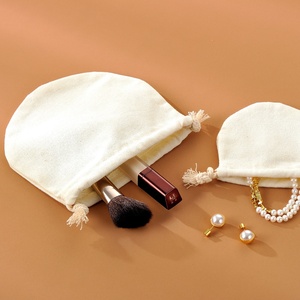 Manufacture High End Brush Jewelry Gift <b>Bags</b> Pouch Fashion Drawstrings <b>Dust</b> Cotton Lien <b>Bag</b> Pouch <b>Bag</b> - Product Image 2