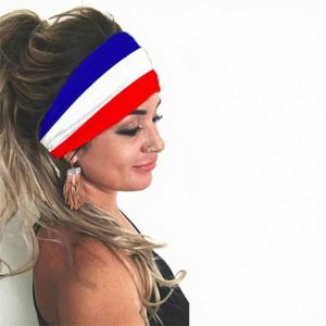 Diadema Deportiva Infantil con Patrón de Bandera Nacional, Elástica, Ancha, Unisex, de Poliéster, para Yoga, Primavera 2026, Copas Mundiales de Fútbol y Baloncesto - Product Image 2