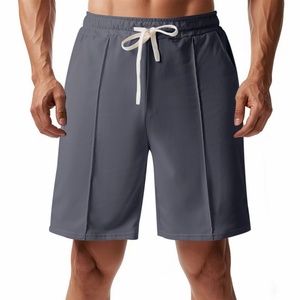 Pantalones Cortos de Pana para Hombre, Verano 2024, de Secado Rápido, Transpirables, con Textura Acanalada, Casuales, Deportivos, Ajustados, de Color Sólido, con Cordón - Product Image 5