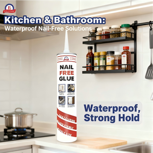 Cartouche de mastic sans clou en gros, colle adhésive puissante, logo personnalisé OEM pour mastic de plinthe et de <span class=keywords><strong>cuisine</strong></span> - Product Image 3