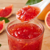 Selai Grapefruit Merah untuk Teh Susu, Bubble Tea, Smoothie, Minuman Buah, Yogurt, Roti Panggang, Kue Kering 1.2kg Kualitas Makanan, Kaya Daging Buah, Grosir