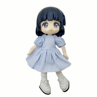 Tenue de poupée OB11 Série Fantasy, style occidental, rayée, à manches bouffantes, en tissu, échelle 1/12, pour poupées de 14 ans, légèrement ludique