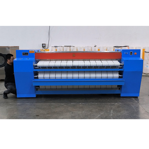 Machine à repasser automatique 3300mm Steam Heat Flatwork Ironer utilisé dans le campus <span class=keywords><strong>de</strong></span> l'hôpital <span class=keywords><strong>de</strong></span> l'hôtel et l'usine <span class=keywords><strong>de</strong></span> blanchisserie commerciale - Product Image 2