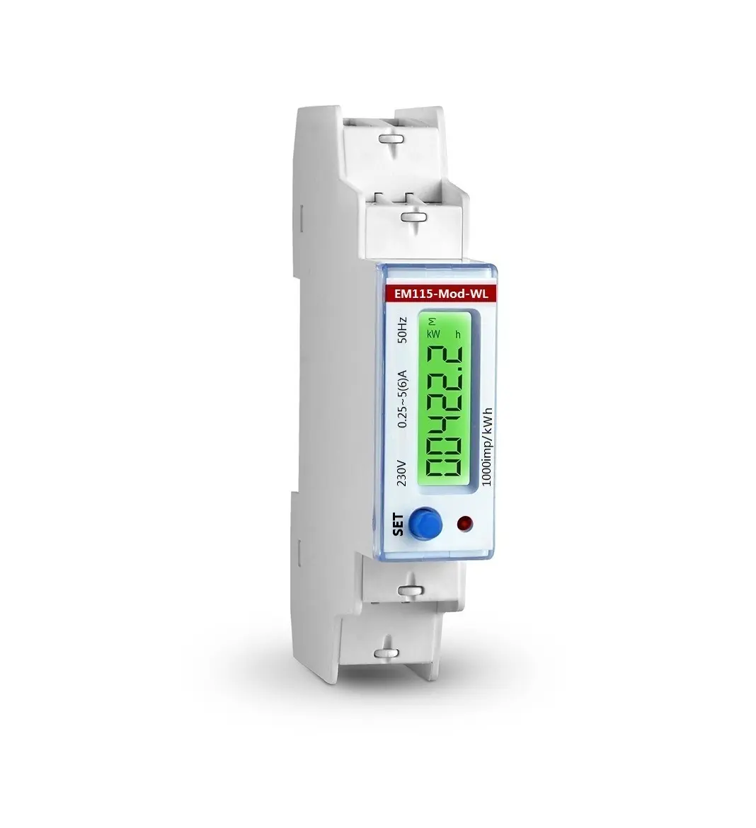 Consumo de electricidad digital kWh carril DIN medidor de energía  inteligente WiFi medidor de potencia vatios interruptor remoto control  Monitor 110V 220V AC