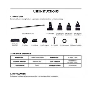 Nuovo Portapacchi da Tetto <span class=keywords><strong>Mitsubishi</strong></span> Pajero V93 V97 in Acciaio e Lega di Alluminio 4x4, Montaggio a Vite Universale, Capacità 100kg - Product Image 6