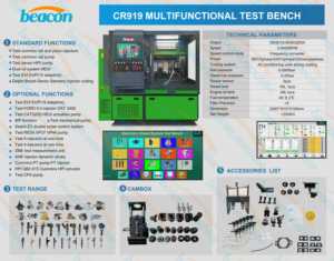 Equipo de Prueba Beacon CR919 para Bombas de Inyección HEUI, EUI y Common Rail - Product Image 6
