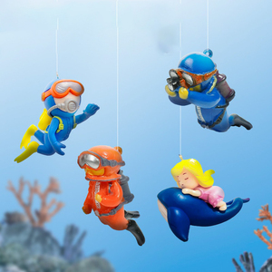 ของตกแต่งตู้ปลา Blue Diver - ฟิกเกอร์ลอยน้ำ/จมน้ำ ขายดี - Product Image 6