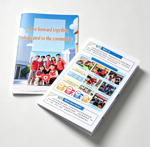 Brochure personnalisée à 2 volets, catalogue à prix abordable, <span class=keywords><strong>d</strong></span>épliant pour petites entreprises, impression sur carton pour prospectus - Product Image 1