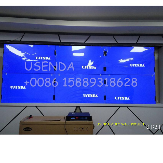 3x3 Indoor Wall Mounted Narrow Frame LCD TV Wall and 55 Inch Panel LCD Video Wall Screen