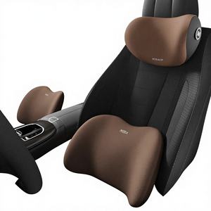Coussin de soutien lombaire et cervical en mousse à mémoire de forme pour appuie-tête de voiture, personnalisable, universel quatre saisons - Product Image 1