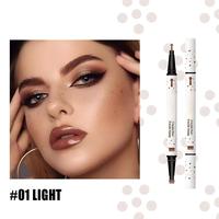 Stylo à points double tête hautement personnalisable, facile à utiliser, séchage rapide, imperméable, vegan, pour le maquillage des yeux