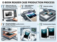 Étui pour Kindle personnalisé avec impression UV, faible MOQ, couverture en cuir personnalisée pour Kindle Basic 11e génération 2024 2022, livraison rapide