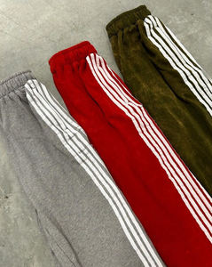 กางเกงวอร์มผ้าวูลผสมคอตตอน 100% ทรงหลวม ระบายอากาศได้ดี สไตล์ลำลอง สำหรับออกกำลังกาย ขาบาน มีเชือกผูกเอว ผลิตตามสั่งจากโรงงาน - Product Image 2