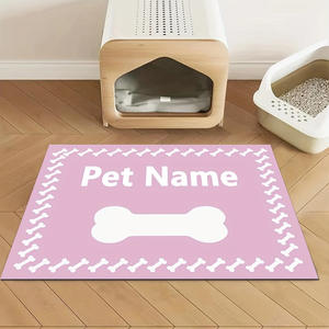 Customized Pet <b>Mat</b> Rectangle Diatomaceous Earth Anti-Slip Stain Resistant <b>Splash</b> Proof Easy To Clean For Cat Dog Feeding - Product Image 3